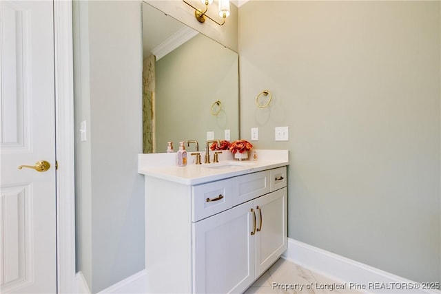 bathroom featuring vanity