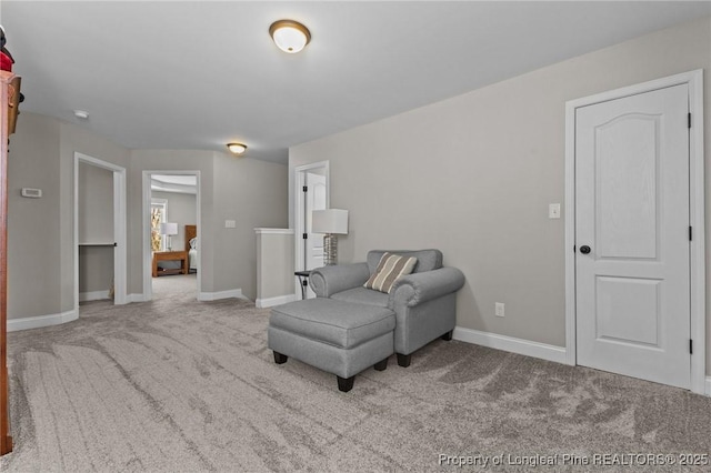 183 Ganton Dr, Raeford, NC 28376 - living area with baseboards and carpet floors