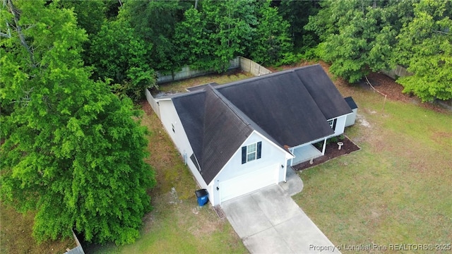 279 Hunters Creek Dr, Raeford, NC 28376 - aerial view of property and surrounding area