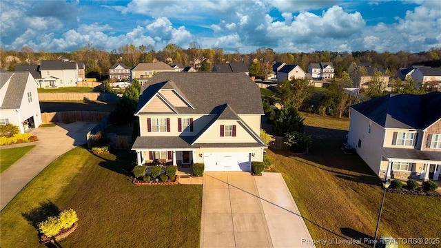 153 Dairy Ct, Raeford, NC 28376 - aerial perspective of suburban area