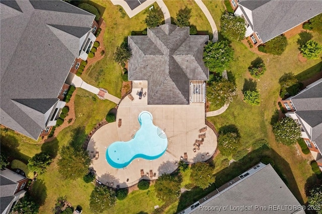 159 Gallery Dr Unit 103, Spring Lake, NC 28390 - aerial view of residential area featuring a pool area
