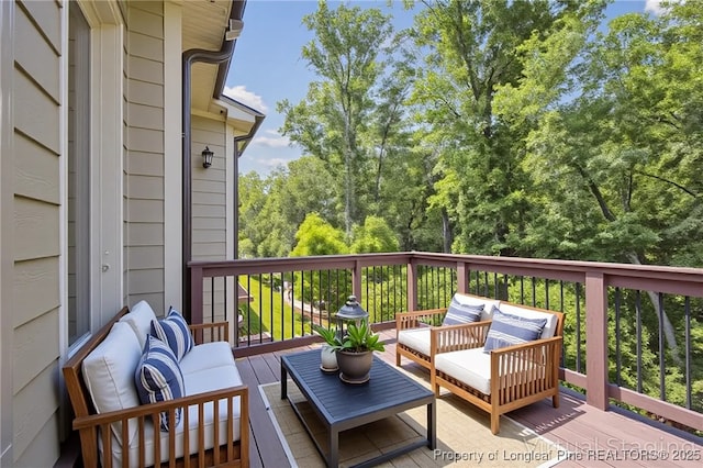 405 Gilpin Way, Cary, NC 27519 - wooden terrace featuring outdoor lounge area