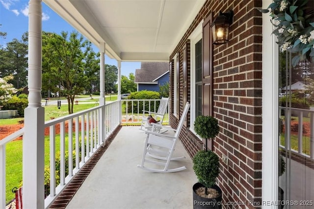 view of porch