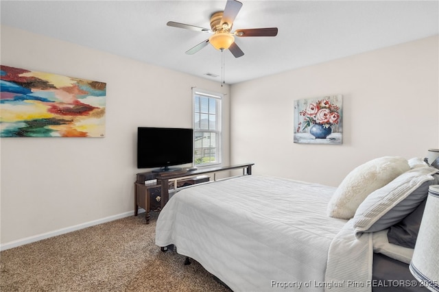 1206 Coot Ct, Hope Mills, NC 28348 - carpeted bedroom featuring baseboards and a ceiling fan