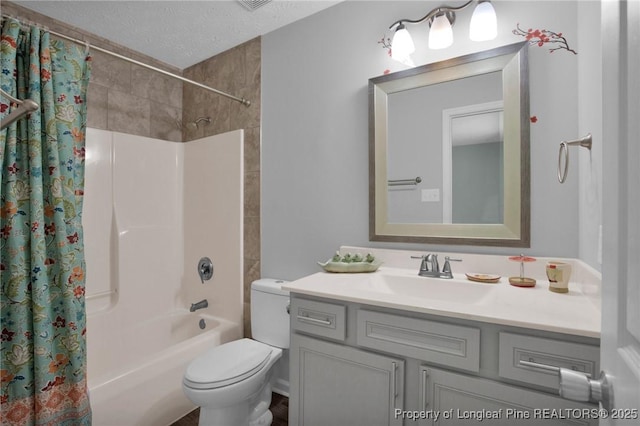 4327 Falls Dr, Hope Mills, NC 28348 - full bathroom featuring vanity and shower / bathtub combination with curtain