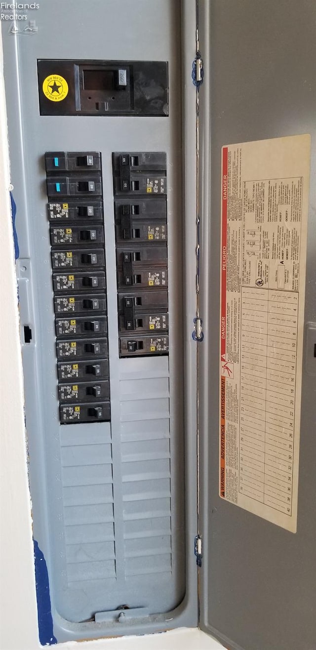 utility room featuring electric panel