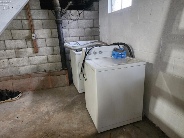 laundry area featuring separate washer and dryer