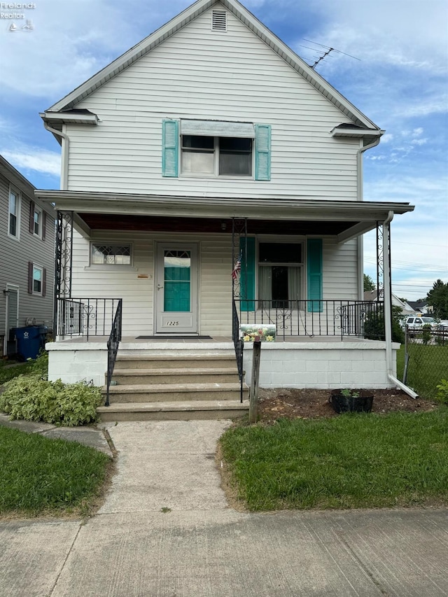 1225 White Ave, Fremont, OH 43420 - view of front facade with a porch