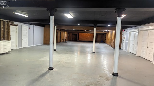 view of basement