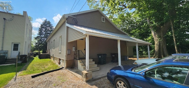 view of side of property