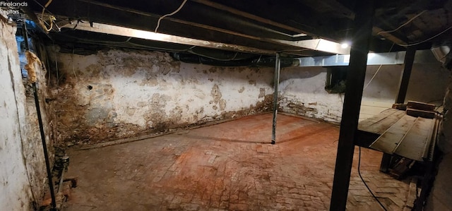 view of basement