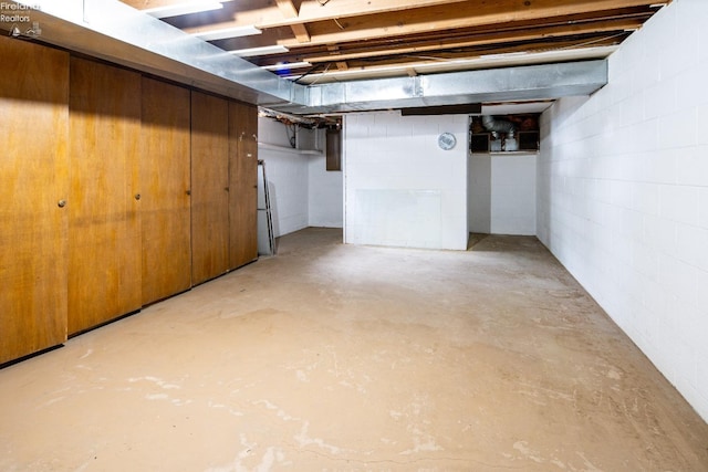 view of basement