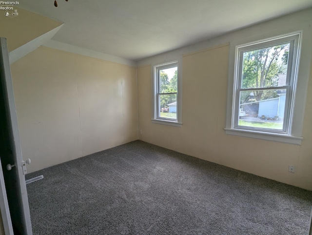 view of carpeted empty room