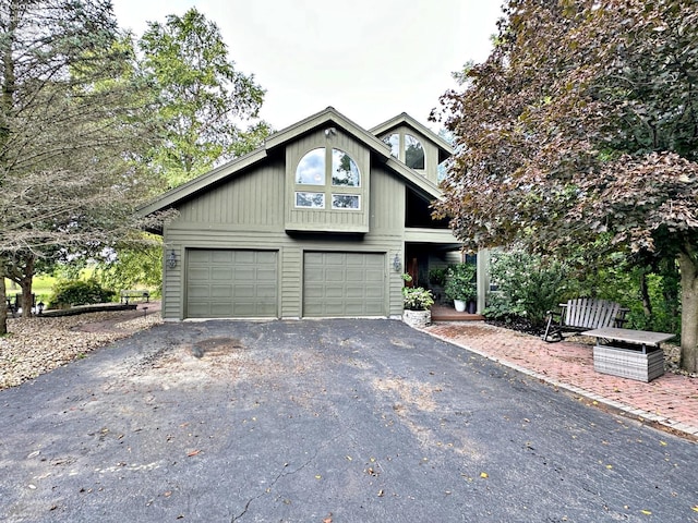 view of front of home featuring a garage