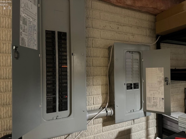 utility room featuring electric panel