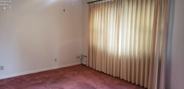 view of carpeted empty room