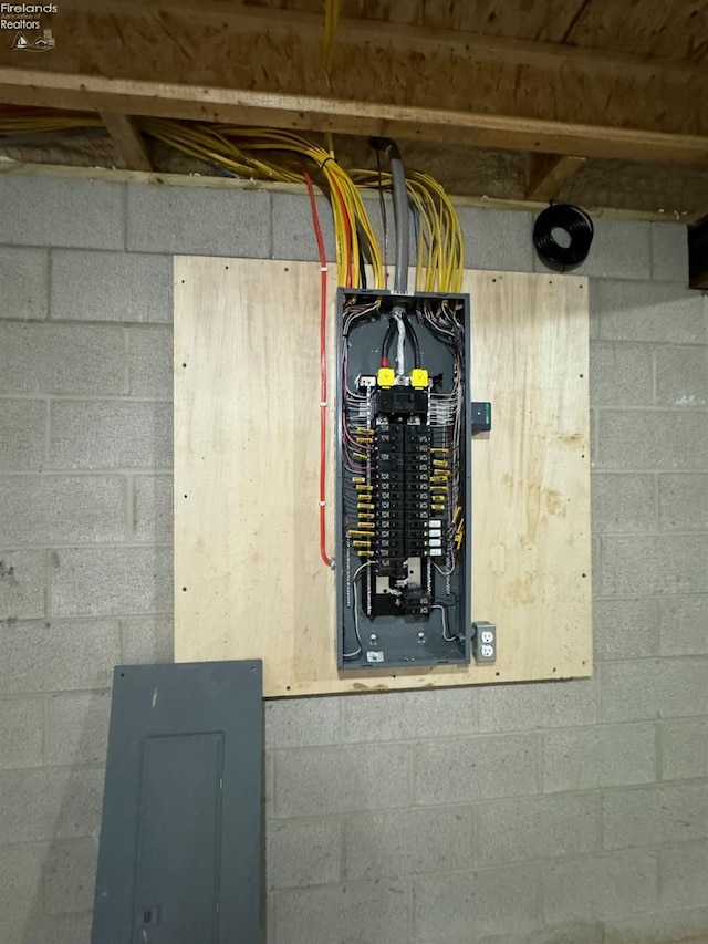 10 Eagle View Dr, Monroeville, OH 44847 - utility room featuring electric panel