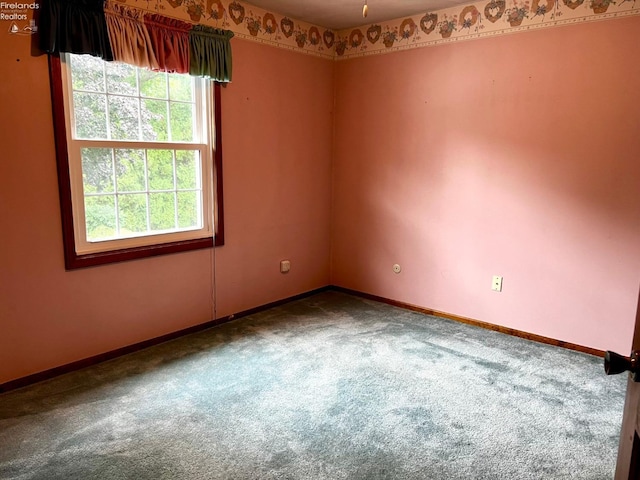 view of carpeted empty room