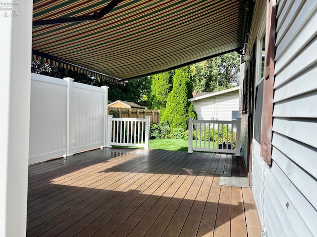 view of deck