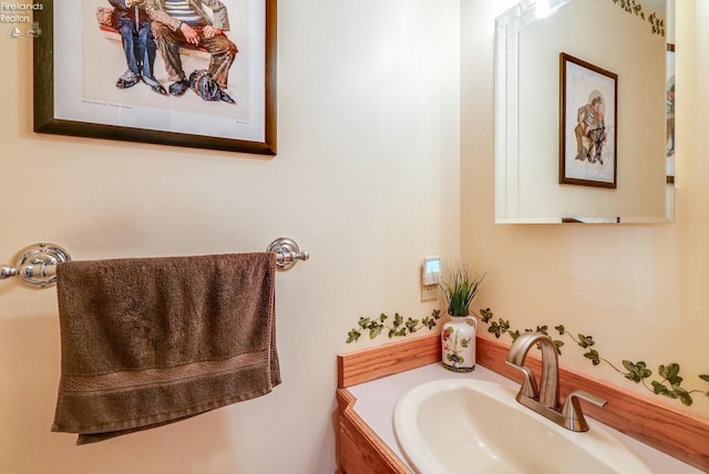 bathroom featuring vanity