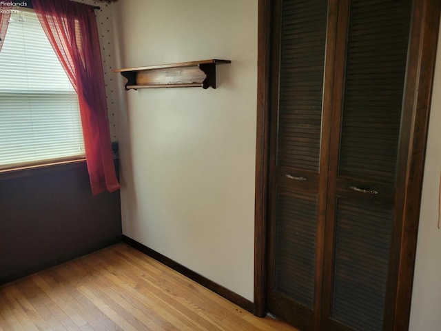 interior space featuring light hardwood / wood-style floors