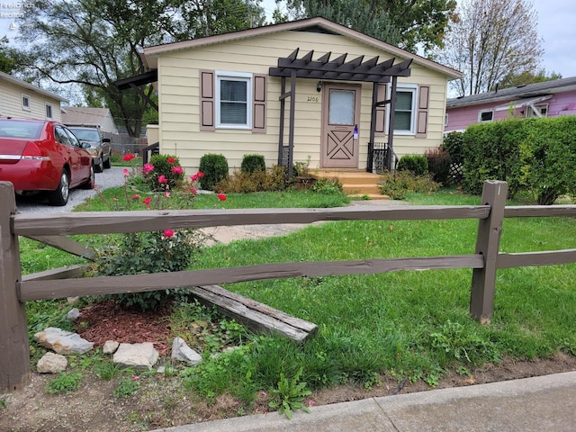 view of bungalow-style home