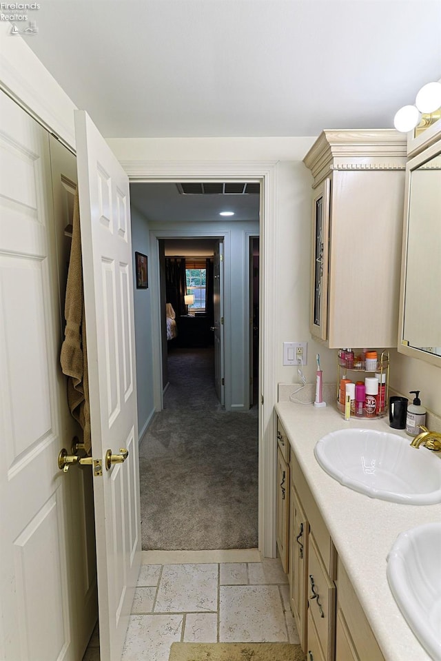 bathroom featuring vanity