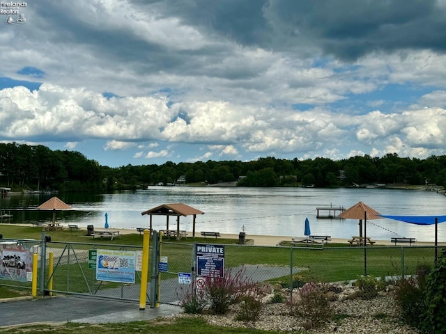 property view of water