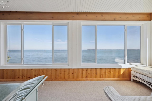 218 Lakefront, Lakeside, OH 43440 - sunroom featuring healthy amount of natural light and a water view