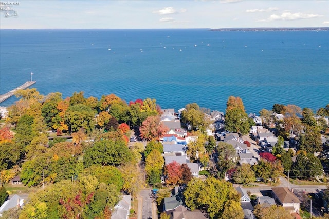 218 Lakefront, Lakeside, OH 43440 - aerial view of property's location featuring nearby suburban area and a large body of water