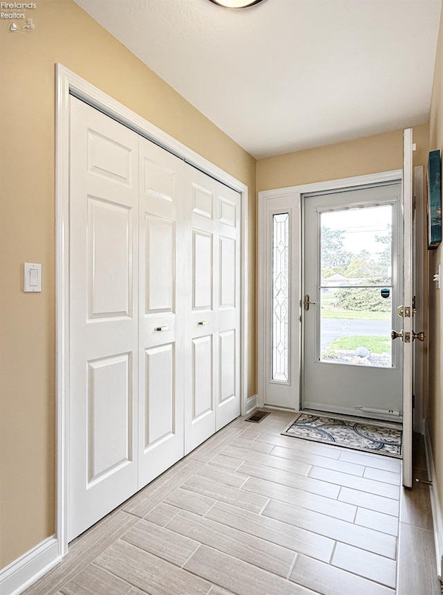 view of foyer entrance