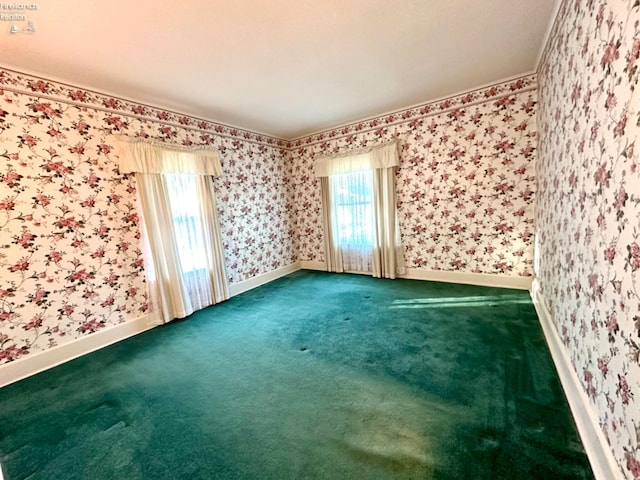 view of carpeted empty room