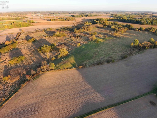 drone / aerial view featuring a rural view