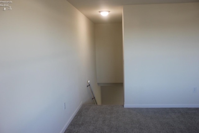 unfurnished room with carpet flooring