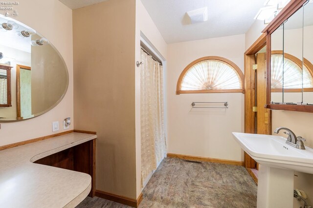 bathroom featuring sink and a healthy amount of sunlight