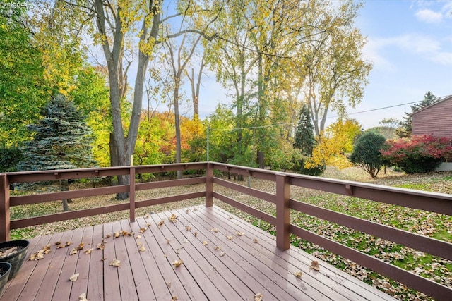 view of wooden terrace