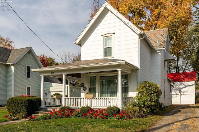 view of front of home with a porch