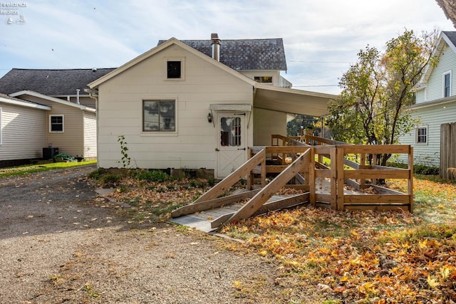 view of back of property