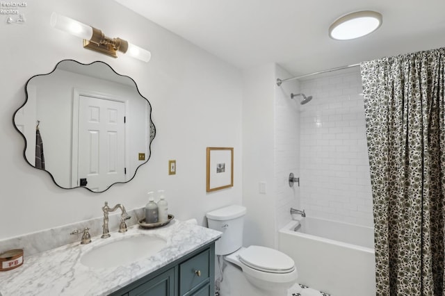 25 Edison, Milan, OH 44846 - bathroom with toilet, vanity, and shower / tub combo with curtain