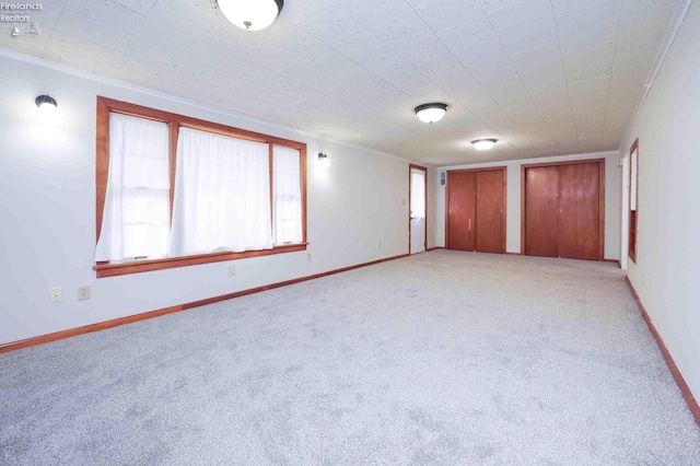 view of carpeted empty room