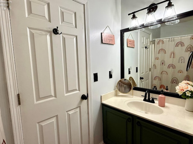 bathroom featuring vanity