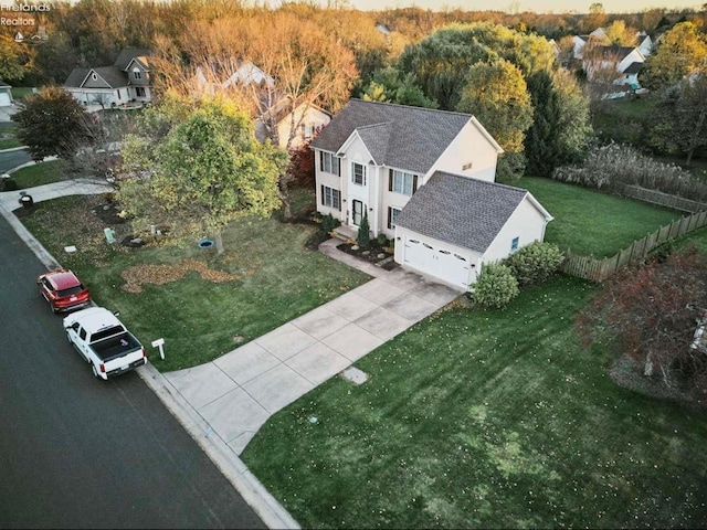 birds eye view of property