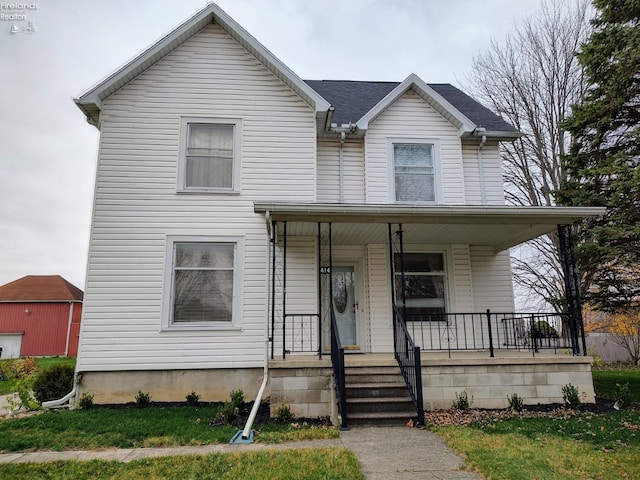 view of front of house featuring a porch