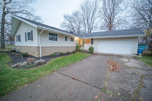 ranch-style house with a garage