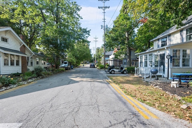 view of road