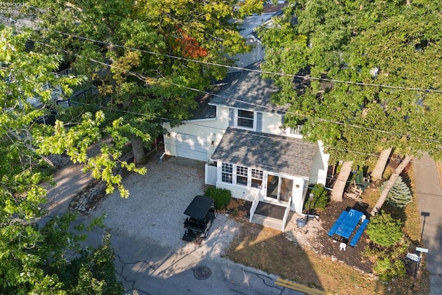 birds eye view of property