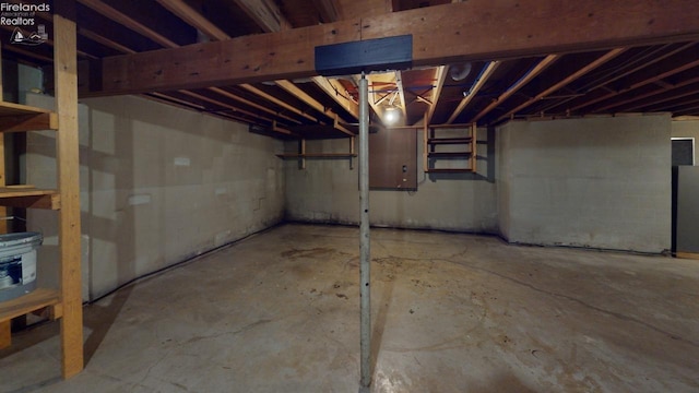 view of basement