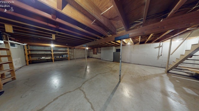 view of basement