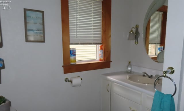 bathroom featuring vanity