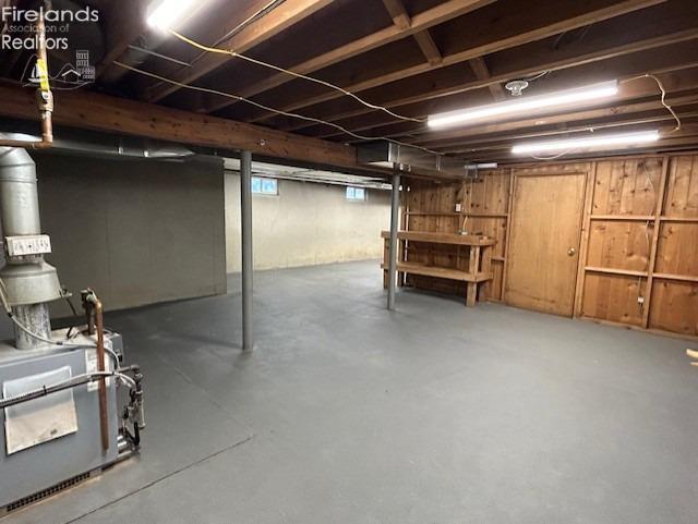 view of basement